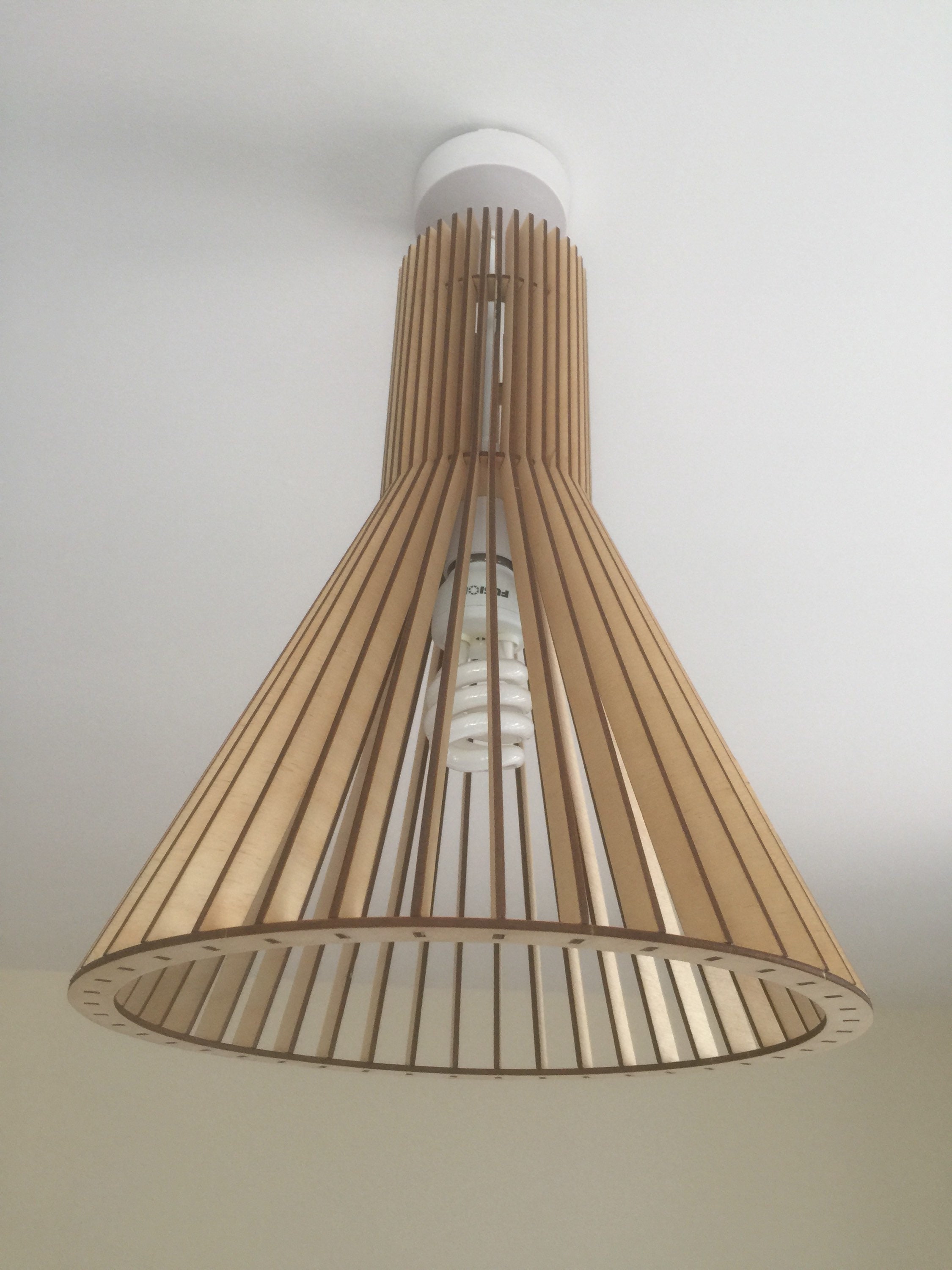 Nordic Style Pendant Ceiling Light Shade Kit in Birch Wood Etsy
