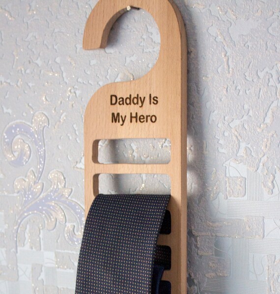 Personalized Tie Rack Closet Organizer Tie Organizer Tie Etsy