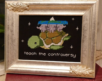 World Turtle Cross stitch pattern (Instant download)