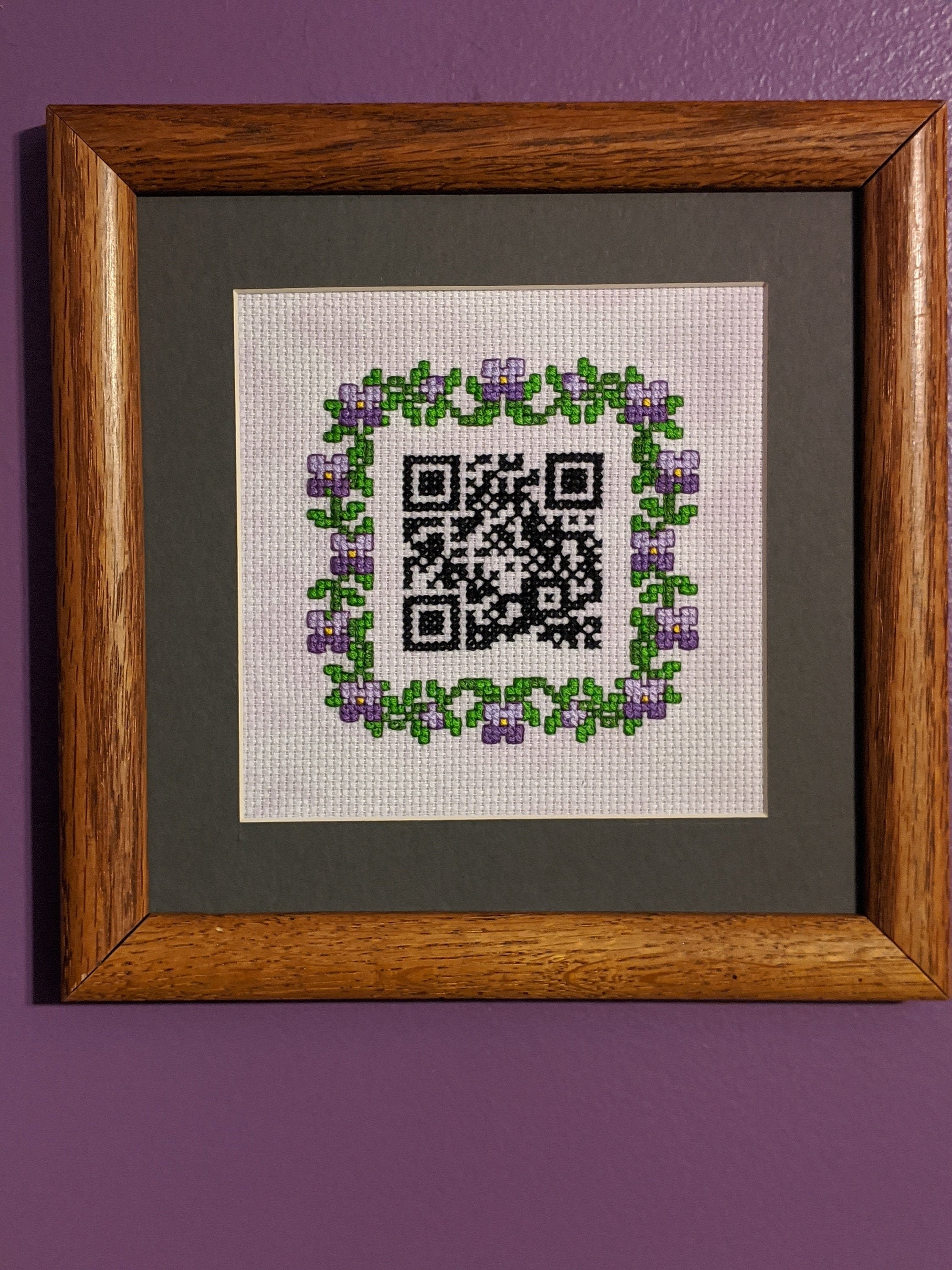 PDF Pattern Subversive Cross Stitched QR Code for Busybodies Etsy