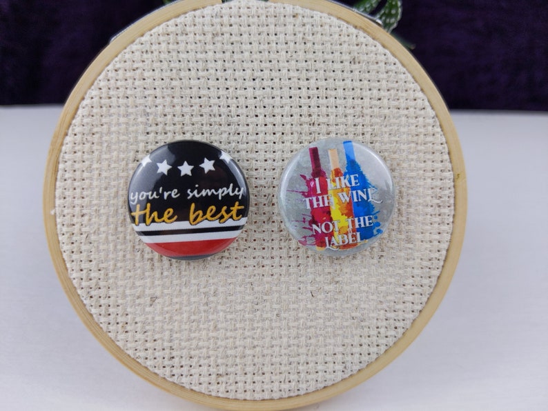 Schitt's Creek inspired flair pin/button set. 14 1 25mm pinback buttons in one set Free US Shipping image 3