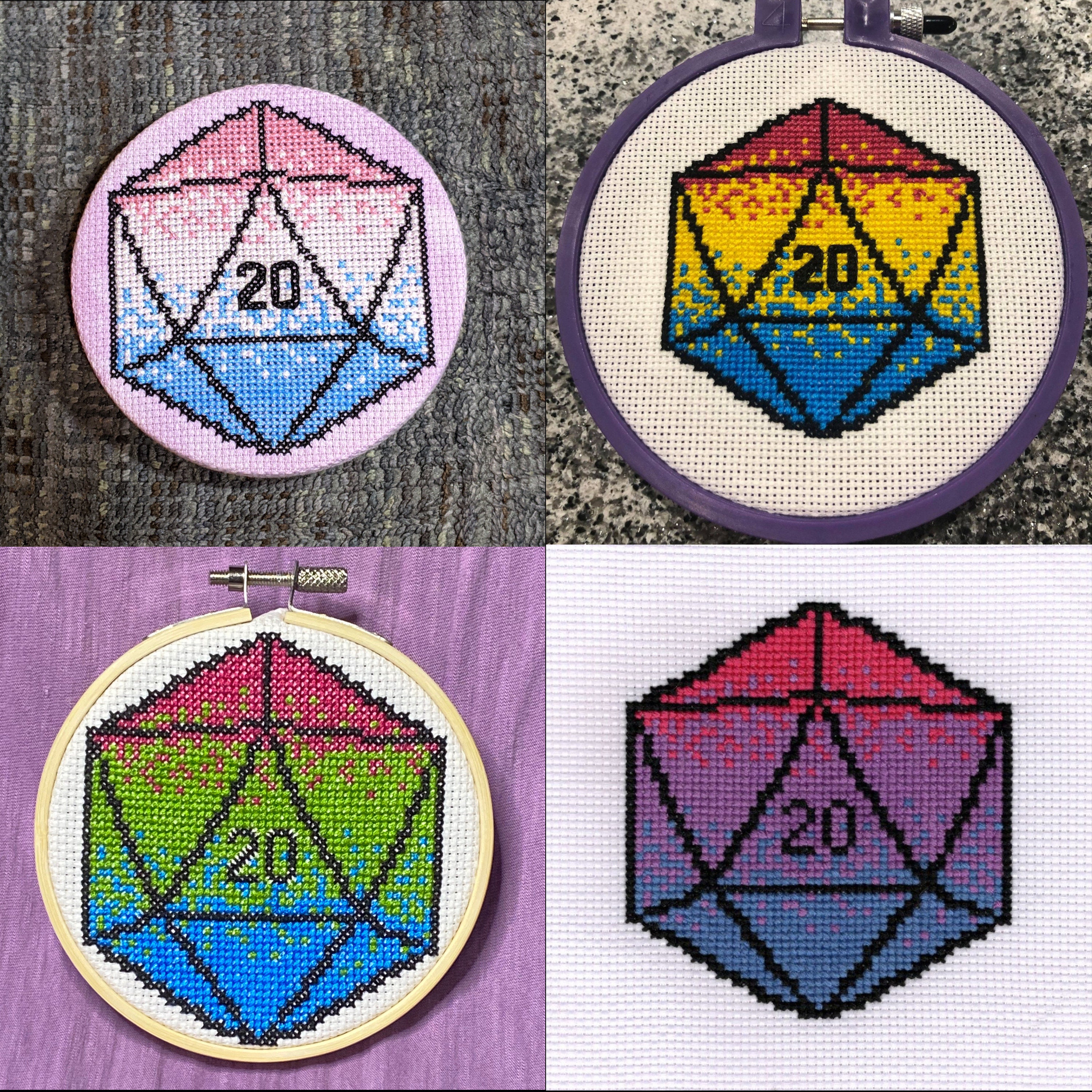Dungeons and Dragons Wizard Fantasy D&D Counted Cross Stitch