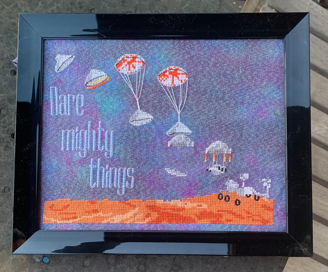 NASA Perseverance Mars Rover Cross Stitch Pattern 