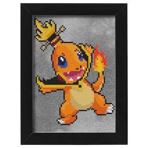 Fire Lord Charmander (AtLA/Pokemon Mashup) Cross Stitch Pattern - instant PDF Download