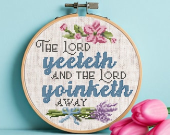 Super-Modern Bible Quote Cross Stitch Pattern - instant PDF Download