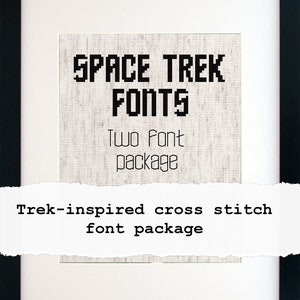 Sci-Fi Cross Stitch Fonts: Trek Inspired Alphabet (PDF Pattern)