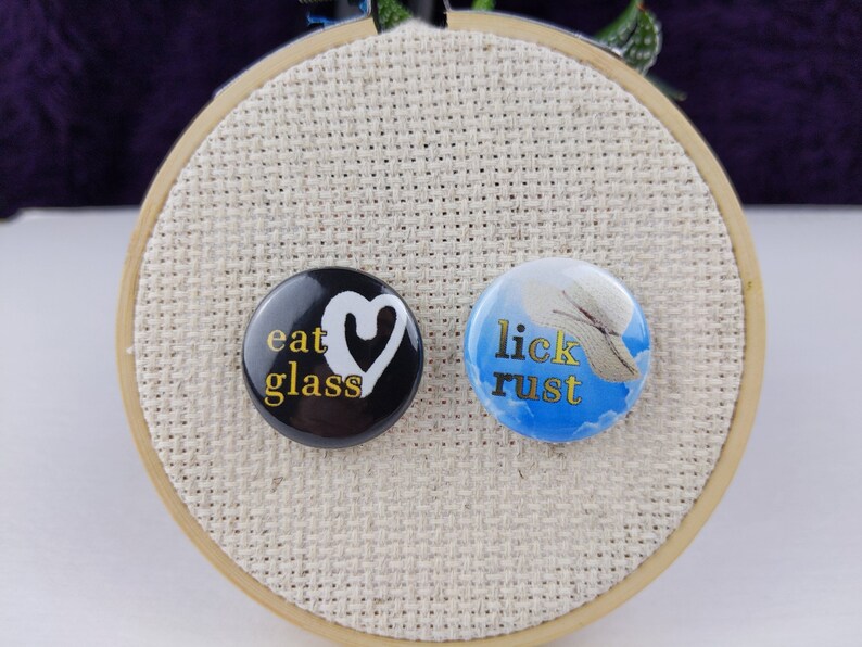 Schitt's Creek inspired flair pin/button set. 14 1 25mm pinback buttons in one set Free US Shipping image 4
