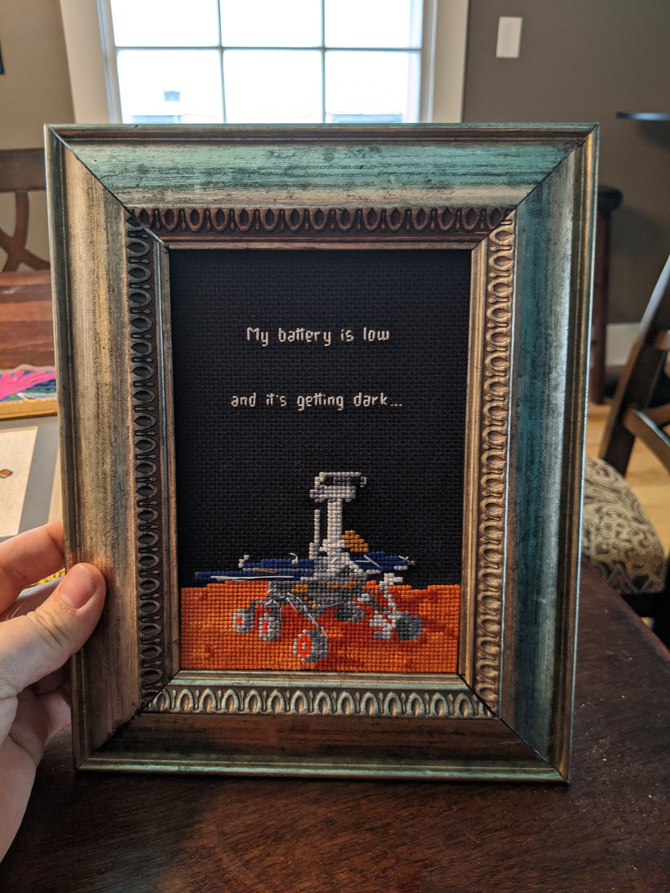 NASA Opportunity Mars Rover Cross Stitch Pattern 