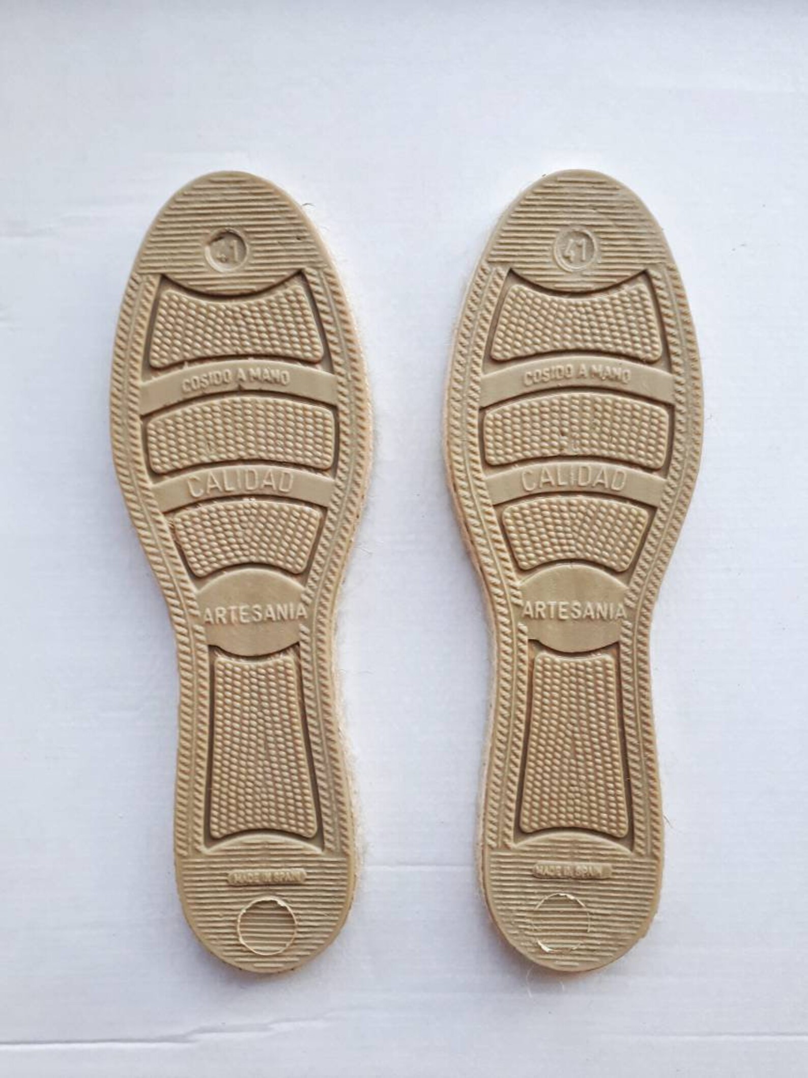 Men Espadrille Soles Made of Jute With the Base Covered With - Etsy