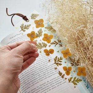 Pressed flower bookmark. Real dried flower bookmark. Mother’s Day gift