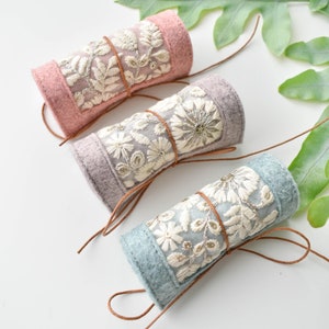 Estuche para agujas hecho a mano para bordadoras y costureras: la solución perfecta para guardar las agujas. Estuche para agujas de bordar, estuche para agujas.