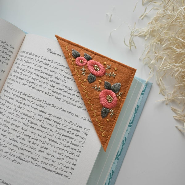 Embroidered Bookmark - Etsy