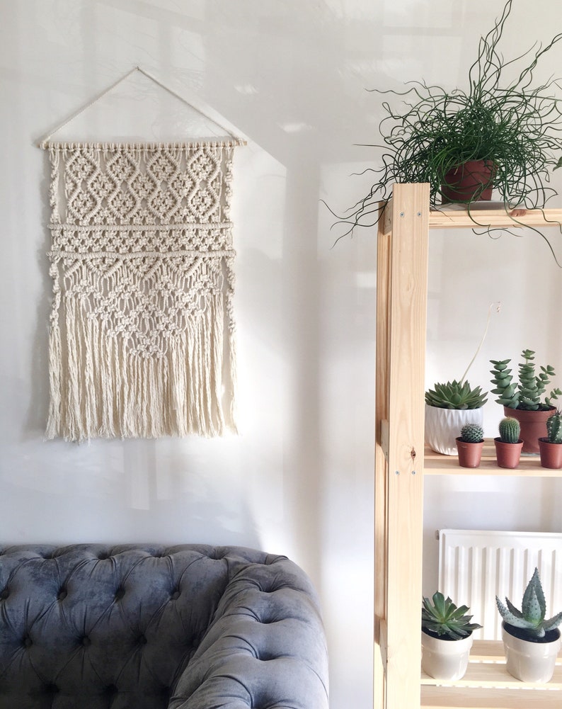 Long Macram\u00e9 Wall Hanging Long Macram\u00e9 Wall Hanging