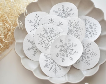 Stick and Stitch Christmas Snowflakes Embroidery Designs.