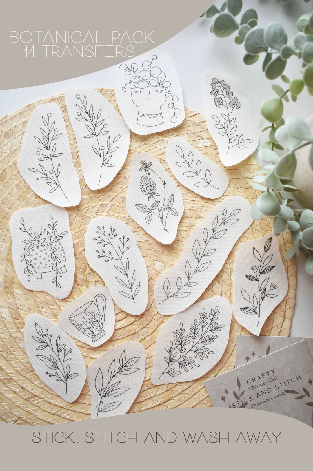 Stick and Stitch Embroidery Designs, Embroidery Transfers, Water Soluble Embroidery Patterns ...