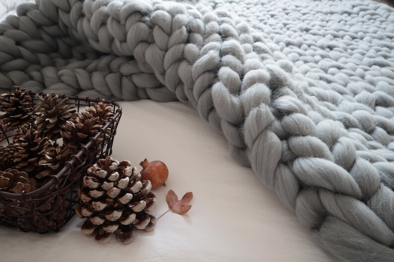 Laine mérinos gris perle XXL Laine naturelle Laine vierge | Etsy