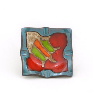 Christmas Gift - Ceramic Ash Tray , Small round ashtray, Handmade Pottery Ashtray, Small side dish, Valentines gift