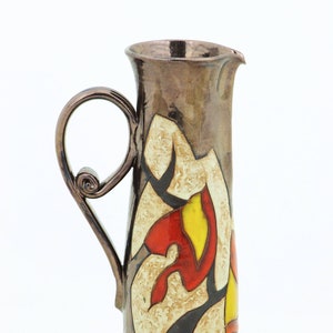 Christmas Gift - Handmade Ceramic Pitcher, Wine Pitcher, Brown Pottery Jug, Wine Decanter. Housewarming gift