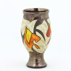 Gift for Mom, Ceramic Vase, Flower Vase, Earthenware Pottery Vase , Handmade Wedding gift, Indoor Home Decor