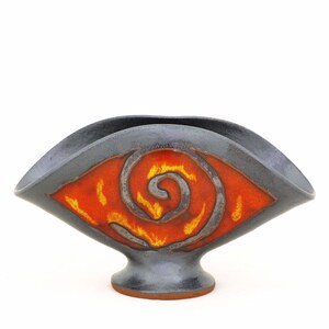 Lindo regalo de Navidad: porta servilletas rojo y negro, porta cartas de gres único, decoración de mesa de cerámica hecha a mano, porta esponjas, regalo de anfitriona