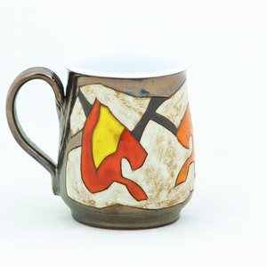 Handmade Ceramic Beer Stein, Pottery Beer Mug, Large stoneware mug, Pottery Mug for Beer and Coffee, Large Mug, Groom Gift