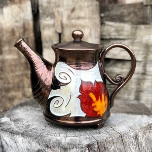 Handmade Pottery Teapot, Ceramic Tea Maker, Tea Accessories, Art Earthenware Tea Pot, Wedding gift