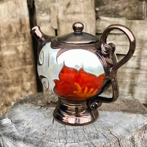 Ceramic Teapot, Pottery Tea Pot,Handmade teapot, Stoneware teapot, Unique teapot, Clay Tea Pot, Clay Serving teapot , Anniversary gift image 4
