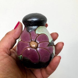 Flower Salt and Pepper Shaker, Ceramic salt and pepper shaker, Kitchen Salt and Pepper box, Handmade salt shaker