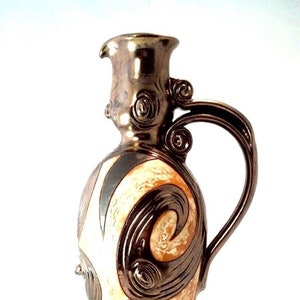 Pottery Wine Pitcher, Ceramic Jug, Wine Decanter  Handmade Jug, Pottery Pitcher, Antique Jug, Earthenware Wine Jug
