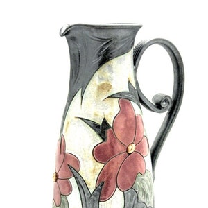 Christmas Gift - Ceramic Pitcher Vase , Large Serving Pitcher, Pottery Vase, Flower Vase Jug, Wine Pitcher, Gift for Mom