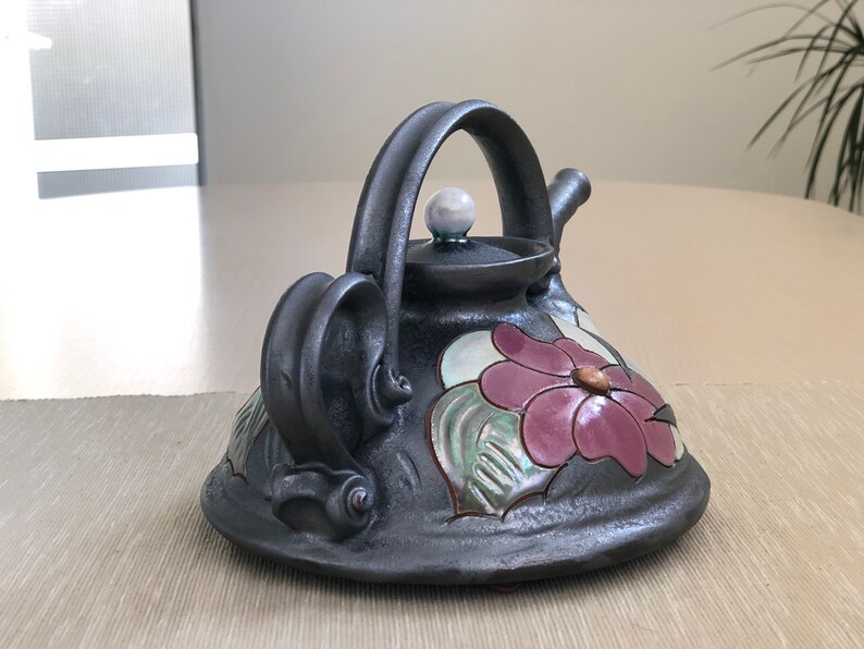 Handmade Teapot 27oz Flower collection Art pottery teapot Etsy