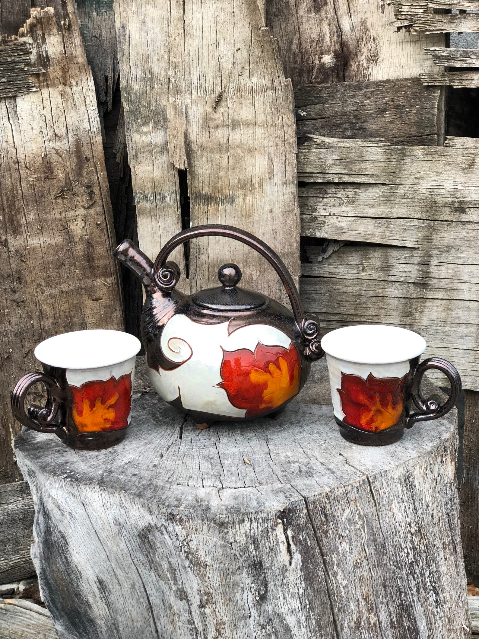 Cute Flower Teapot Ceramic Teapot . Handmade Pottery Tea Etsy