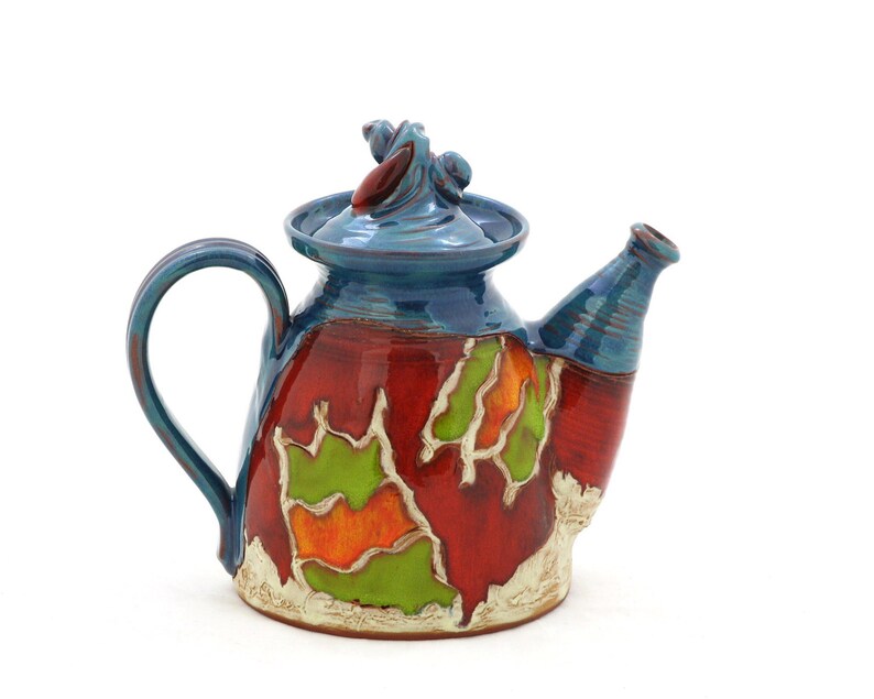 Wheel Thrown Teapot Ceramic Teapot Art Pottery Teapot Etsy UK