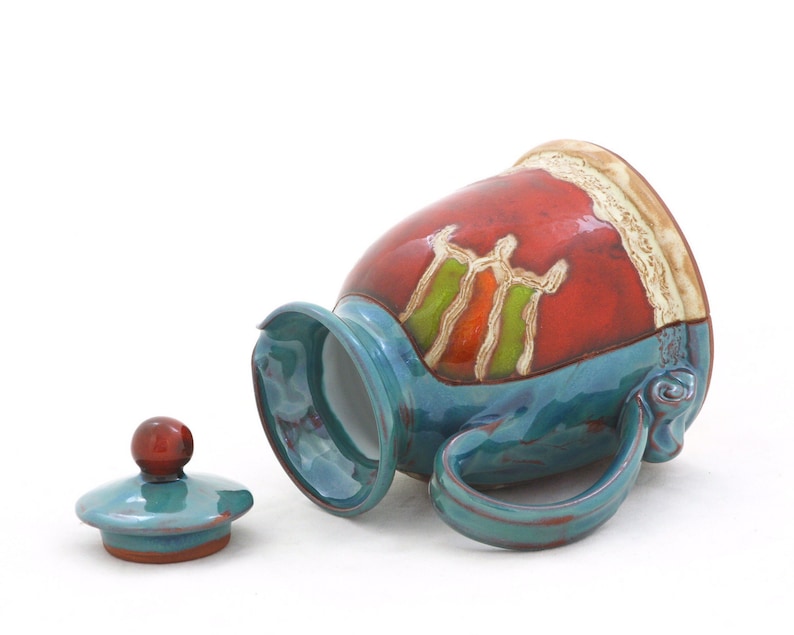 Rainbow Coffee Creamer Handmade Creamer Pitcher With Lid Etsy UK