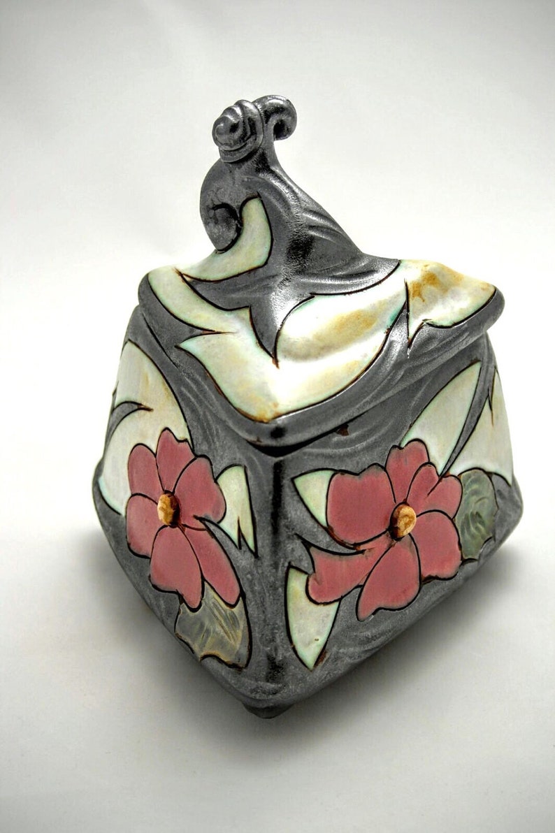 Jewellry box earthenware Pottery box Handmade Ceramic Etsy