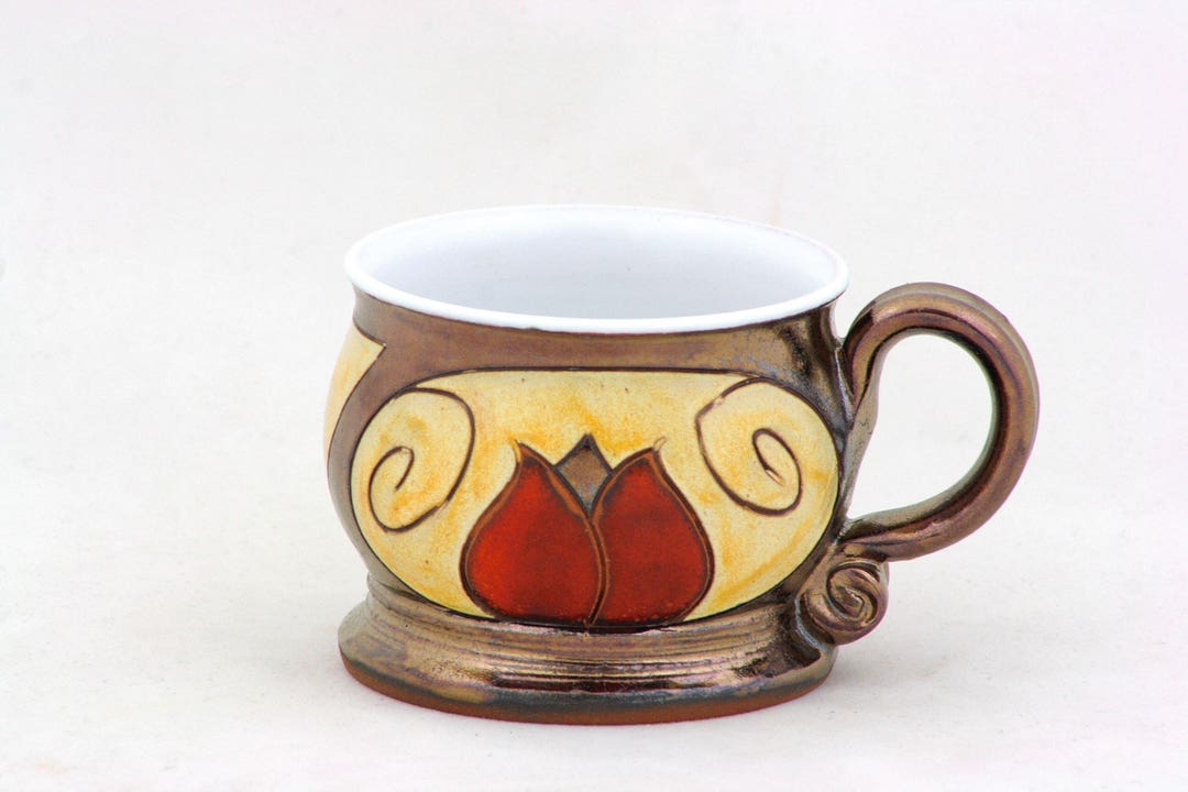 Coffee Mug Handmade Ceramic Flower Cup Tea Mug Tulip Mug Etsy UK