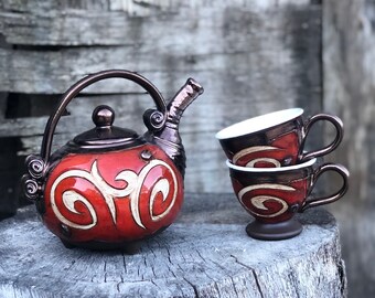 Amazon.com: Moulin Roty Red Ceramic Tea Set : Toys & Games