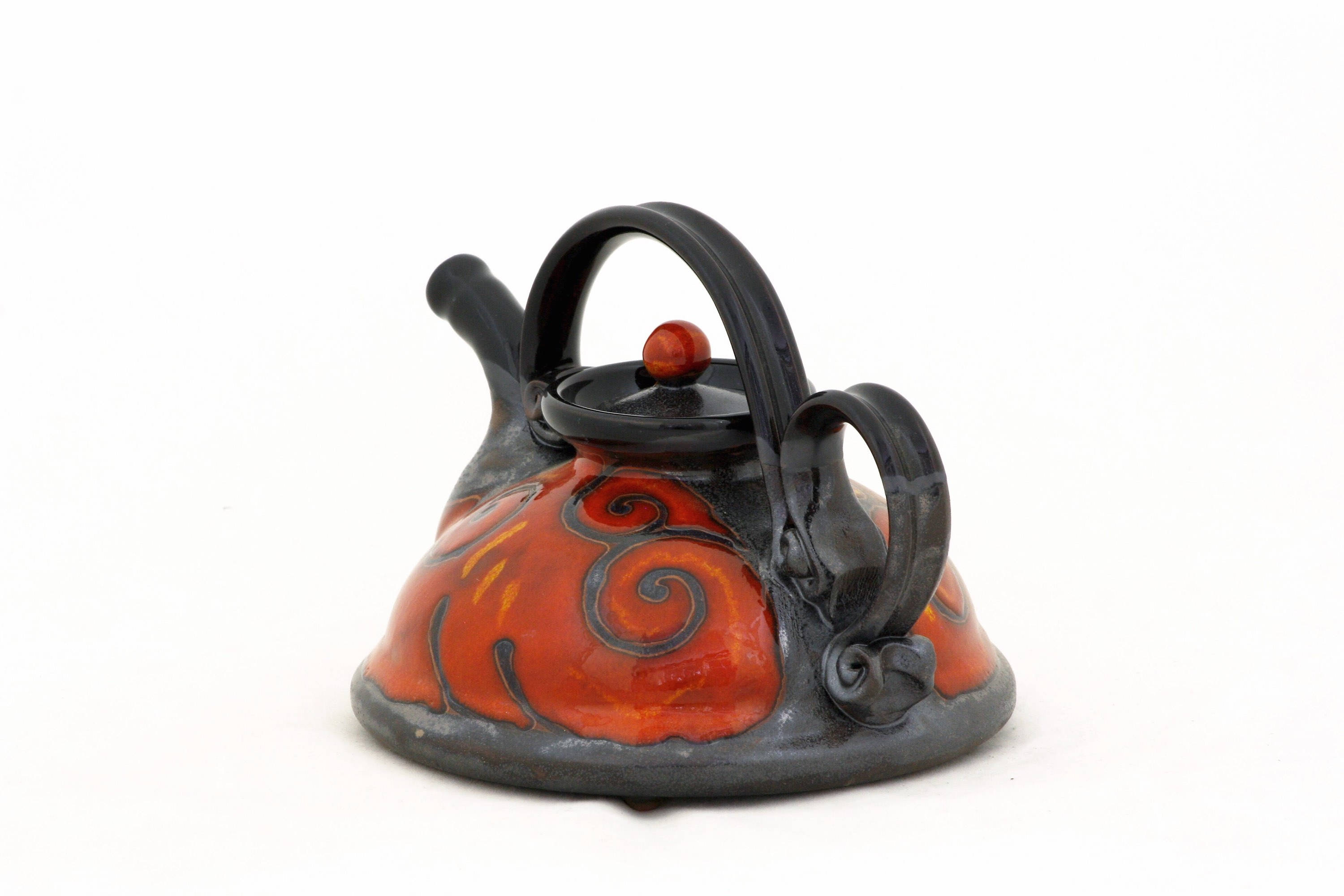 Gift for Mom Handmade Teapot Red Ceramic Teapot Art Teapot Etsy UK