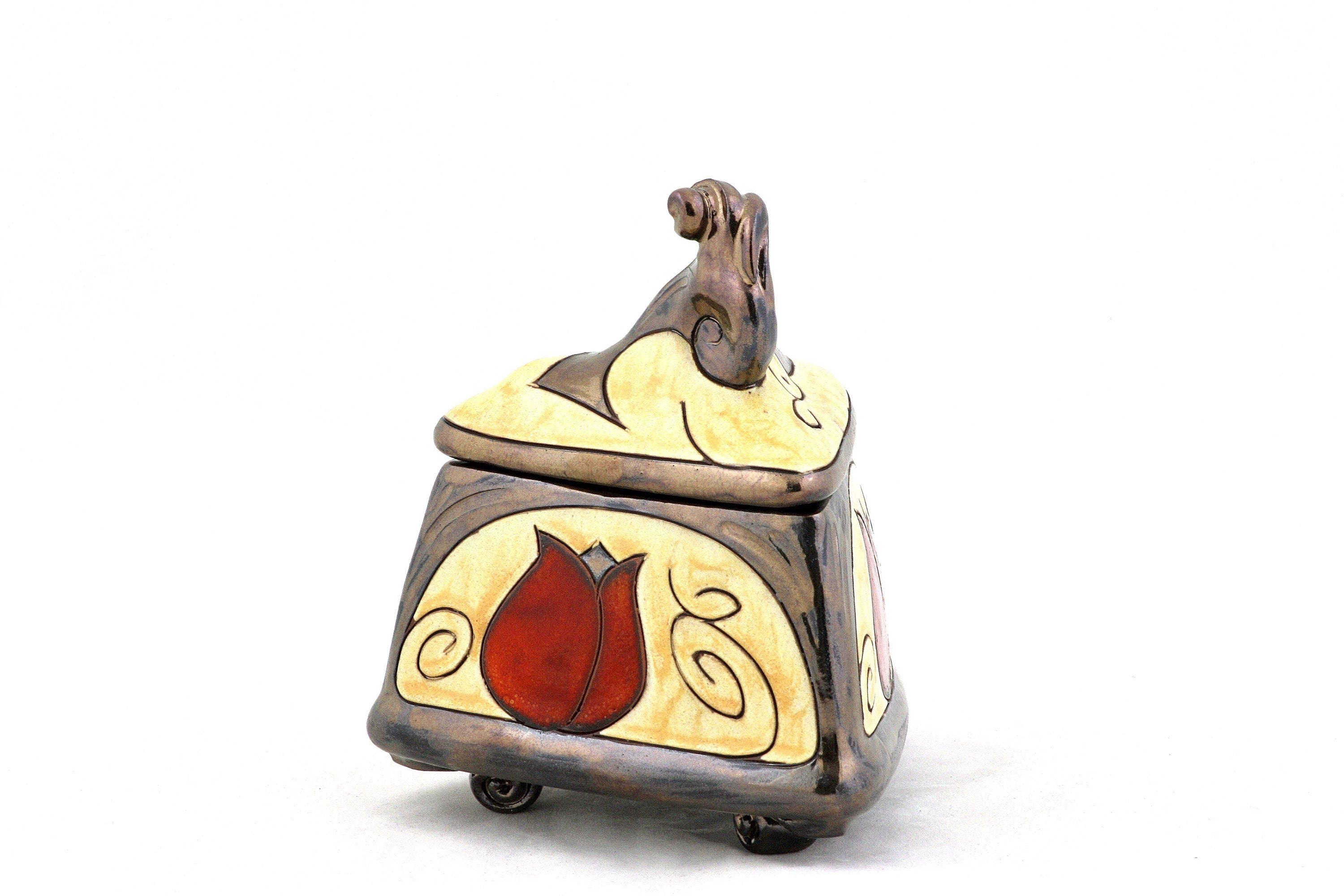 Pottery box Handmade Ceramic Storage box Art pottery Etsy