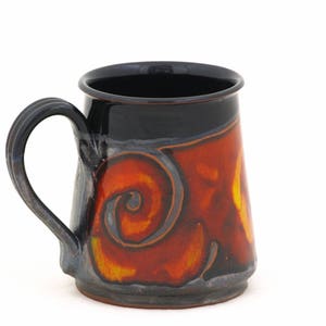 Large Pottery mug, Stoneware mug, Beer mug, Gift for dad, Ceramic Beer stein, Unique coffee mug, Hand thrown mug,