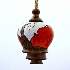 Wind chime bell, Pottery Garden  bell, Wheel thrown wind chime, Handmade Ringing Bell, Ceramic hanging garden decoration