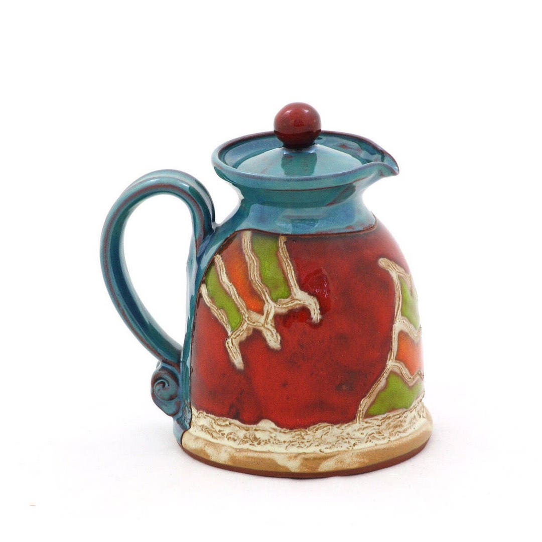 Rainbow Coffee Creamer Handmade Creamer Pitcher With Lid Etsy UK