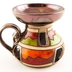 Diffuseur d'huiles essentielles, brûleur à mazout unique en poterie, lampe aromatique, cadeau de Noël fait main, bougie et brûleur à mazout léger, décoration d'intérieur