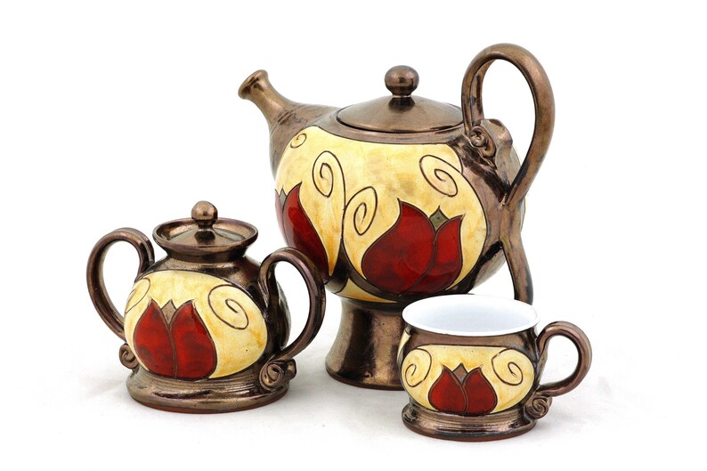 Ceramic Sugar Caddy Wheel Thrown Sugar Bowl Pottery Sugar Etsy