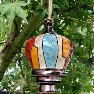 Christmas Gift - Memorial Windchime, Thoughtful Gift, Ceramic Art Bell, Celebration of Life