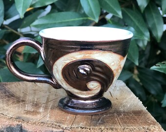 Handmade Ceramic Espresso Cup: Artisan Pottery Demitasse Mug