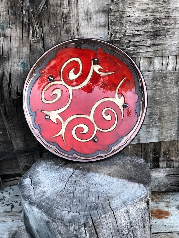Amazon.co.jp: HEART CERAMICS TRAY RED ヒューマンメイド