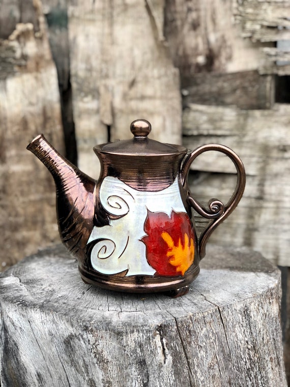 Teiera In Ceramica Bunzlauer XXL 2,9 Litri – Fatta A Mano, Per Microonde E Lavastoviglie, Decorazione 120