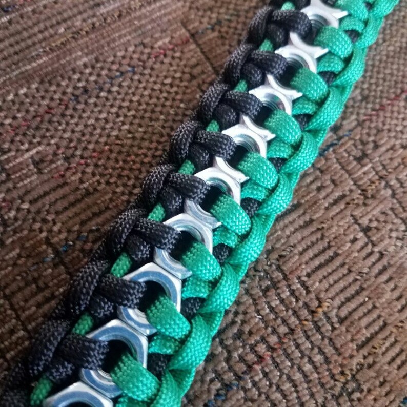 Hex Nut Paracord Bracelet Etsy