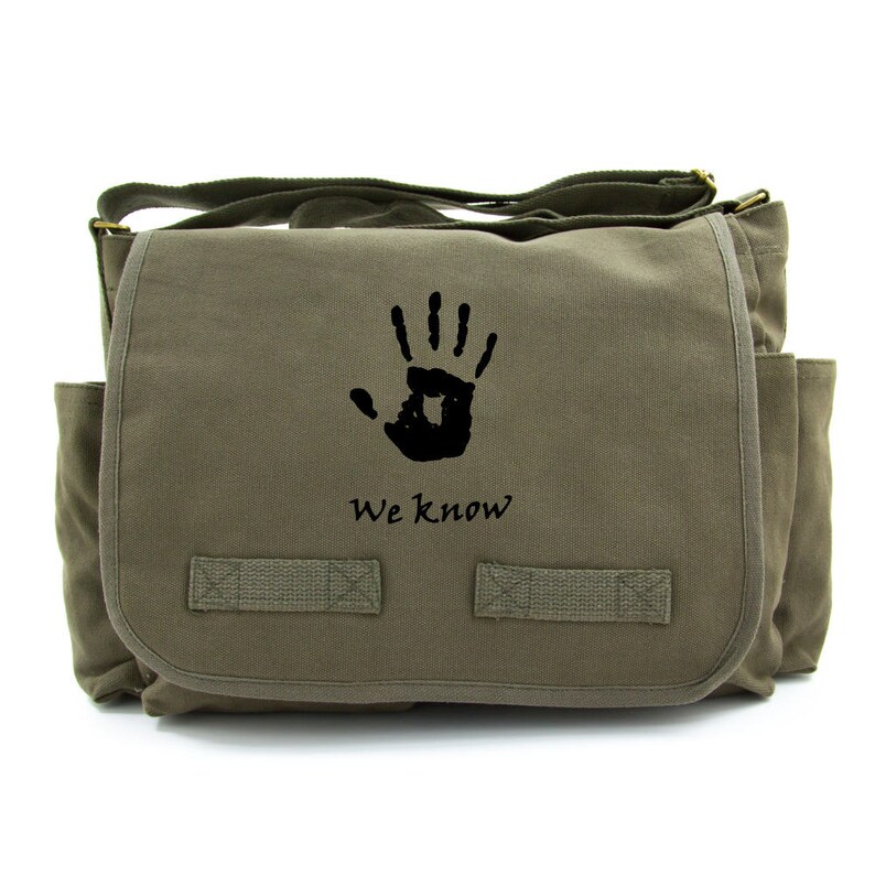 Outdoor Gifts for Men Father Army Canvas Messenger Shoulder Bag for Him Husband Boyfriend Heavyweight Monogrammed Crossbody Laptop Bags